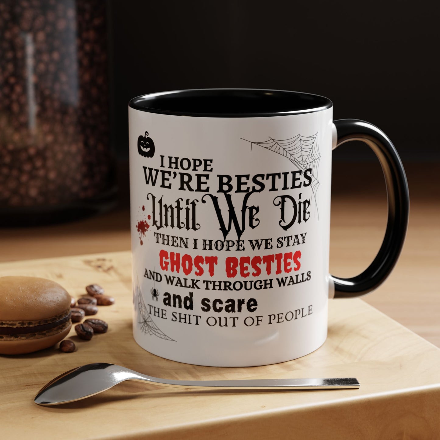 Ghost Besties Accent Coffee Mug (11, 15oz)