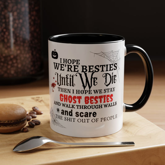 Ghost Besties Accent Coffee Mug (11, 15oz)