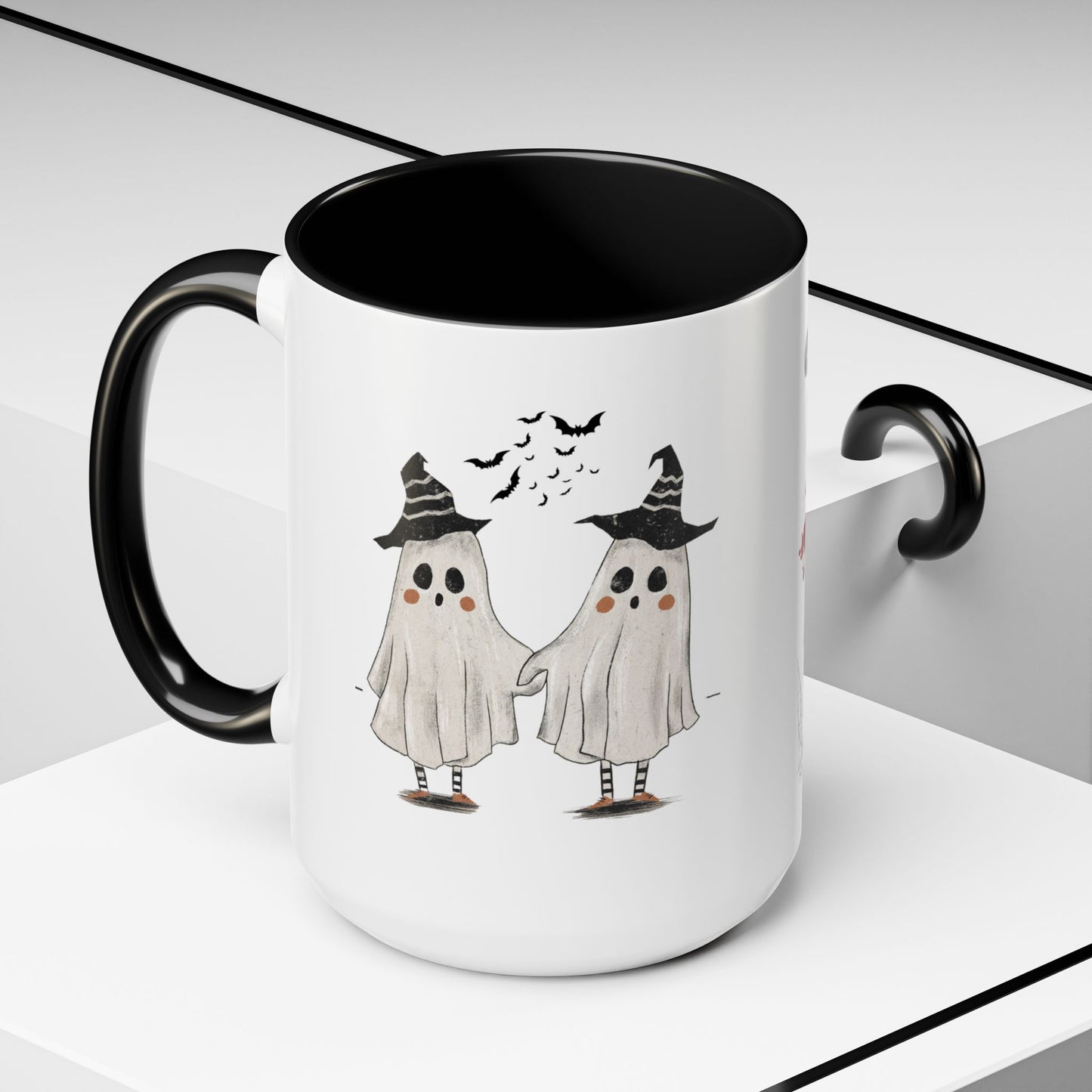 Ghost Besties Accent Coffee Mug (11, 15oz)