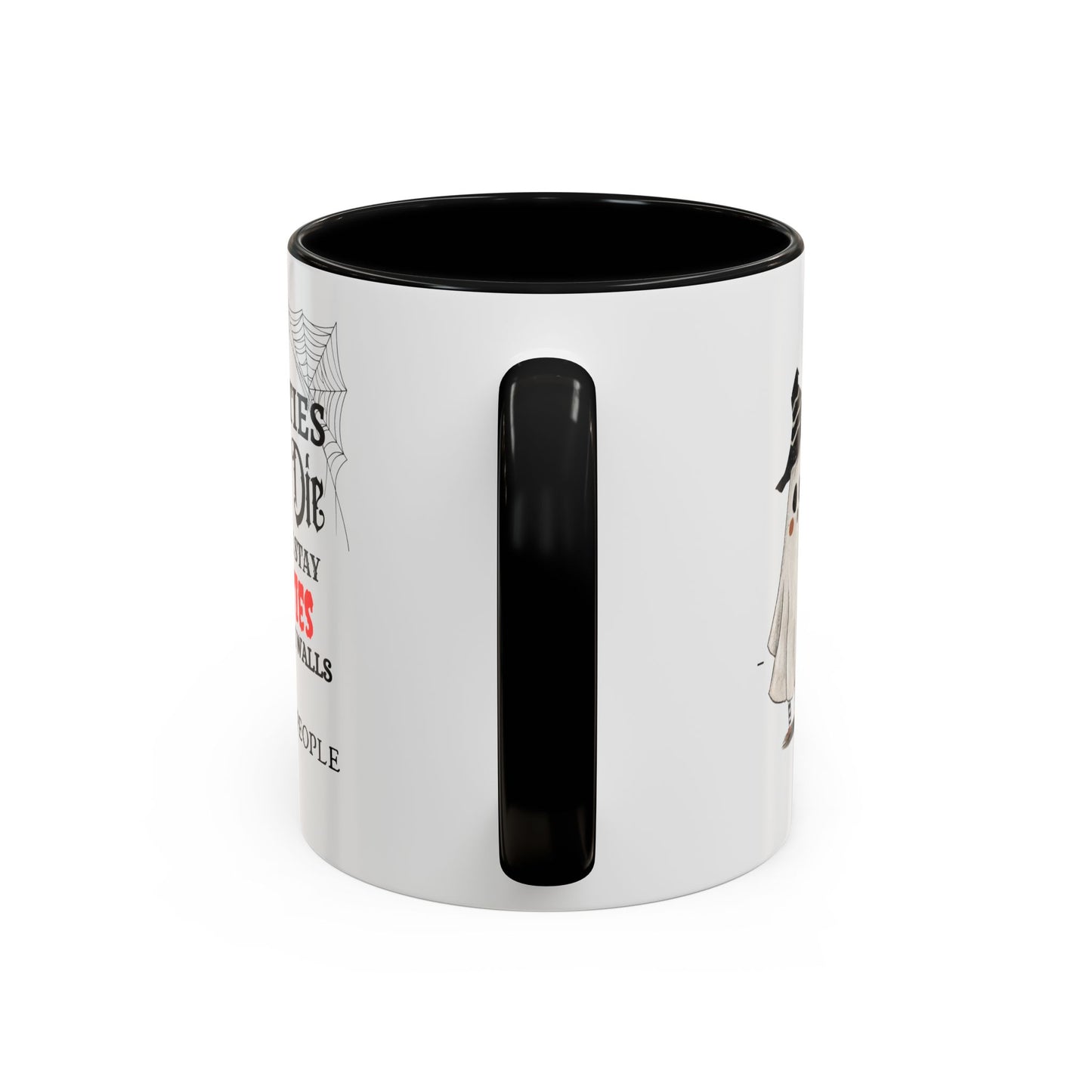 Ghost Besties Accent Coffee Mug (11, 15oz)