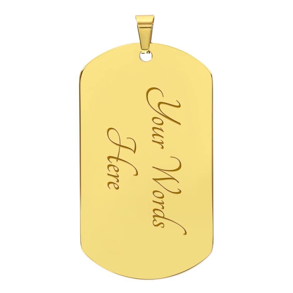 To My Son | Dog Tag Necklace