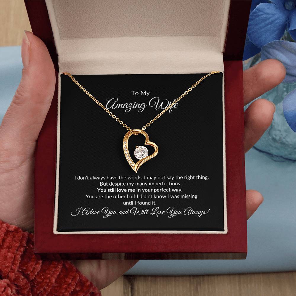 To My Amazing Wife | Forever Love Necklace