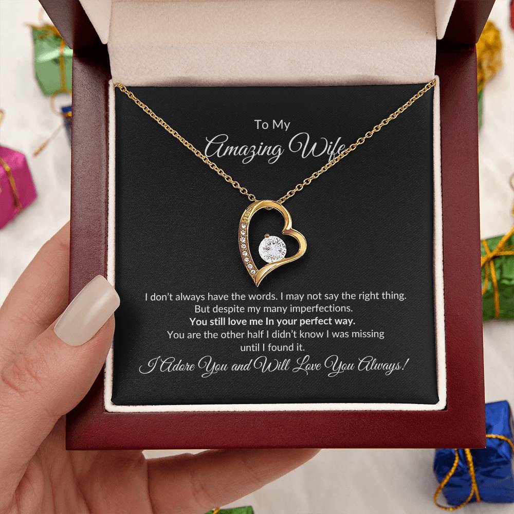 To My Amazing Wife | Forever Love Necklace