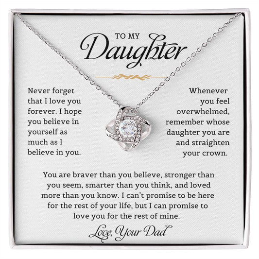 To My Daughter | Love Knot Necklace