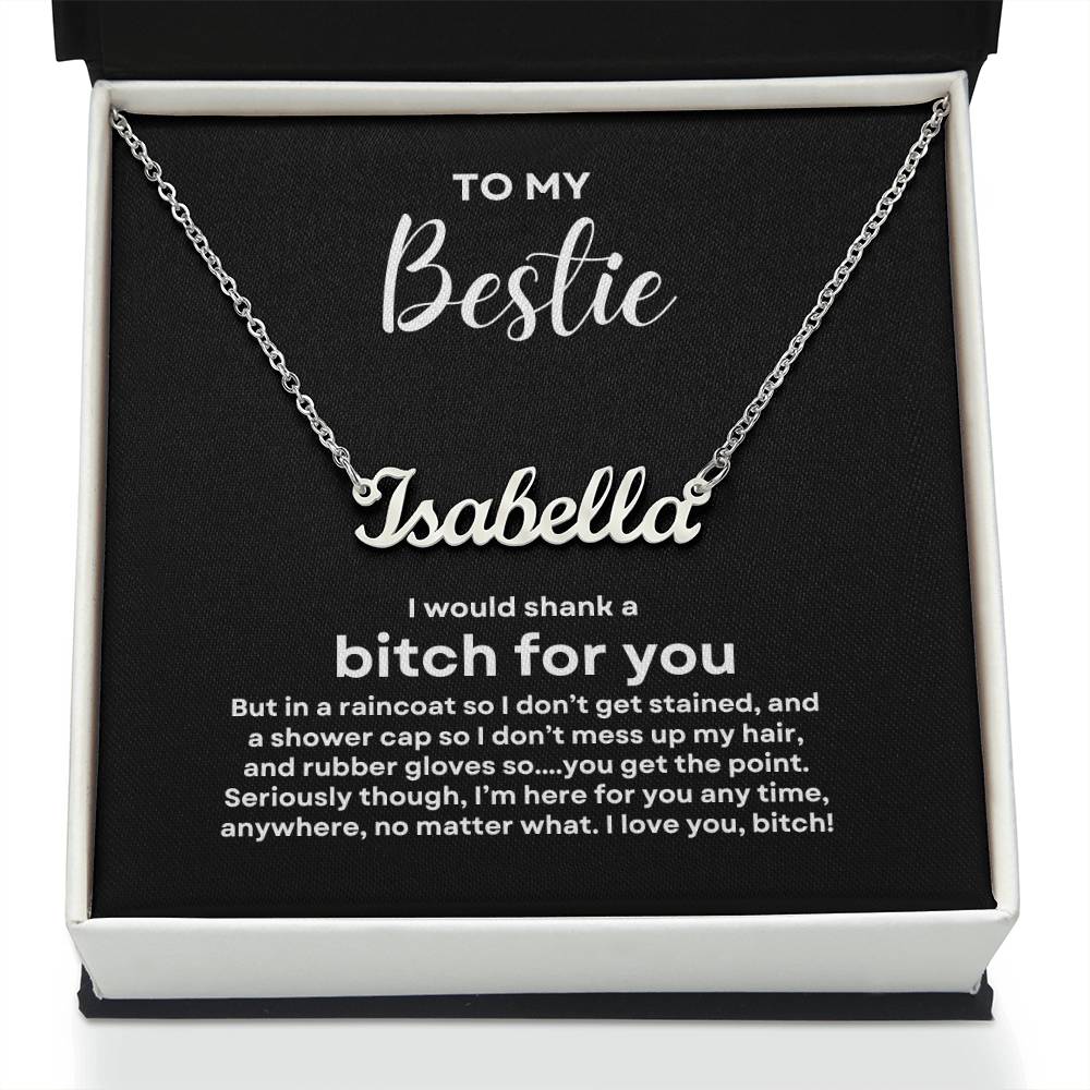 To My Bestie | Custom Name Necklace