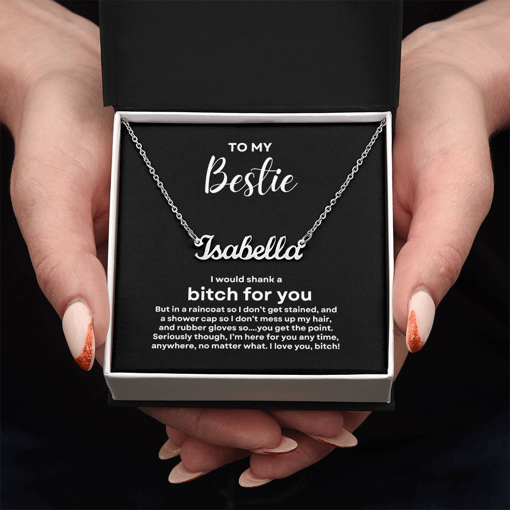 To My Bestie | Custom Name Necklace