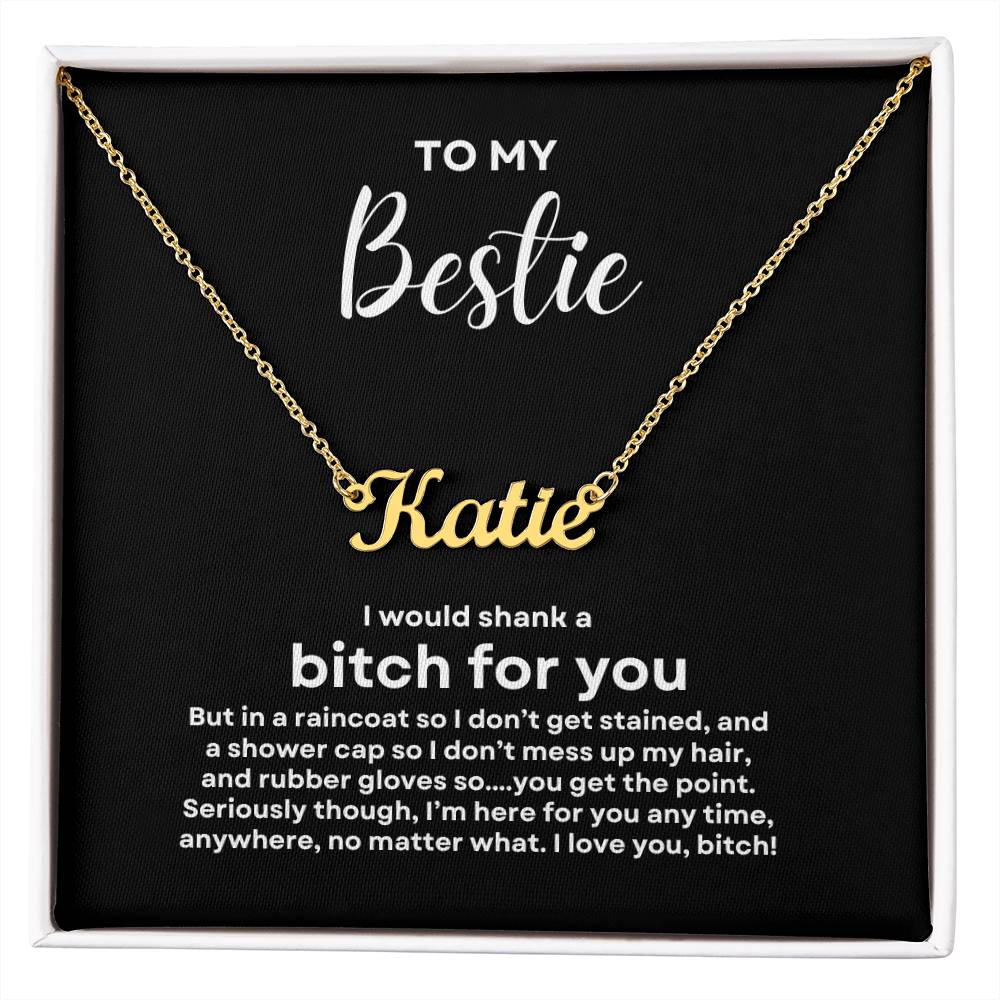 To My Bestie | Custom Name Necklace