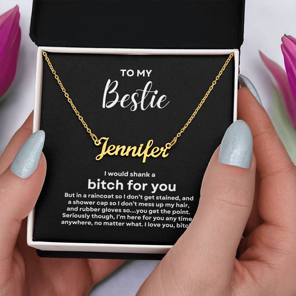 To My Bestie | Custom Name Necklace