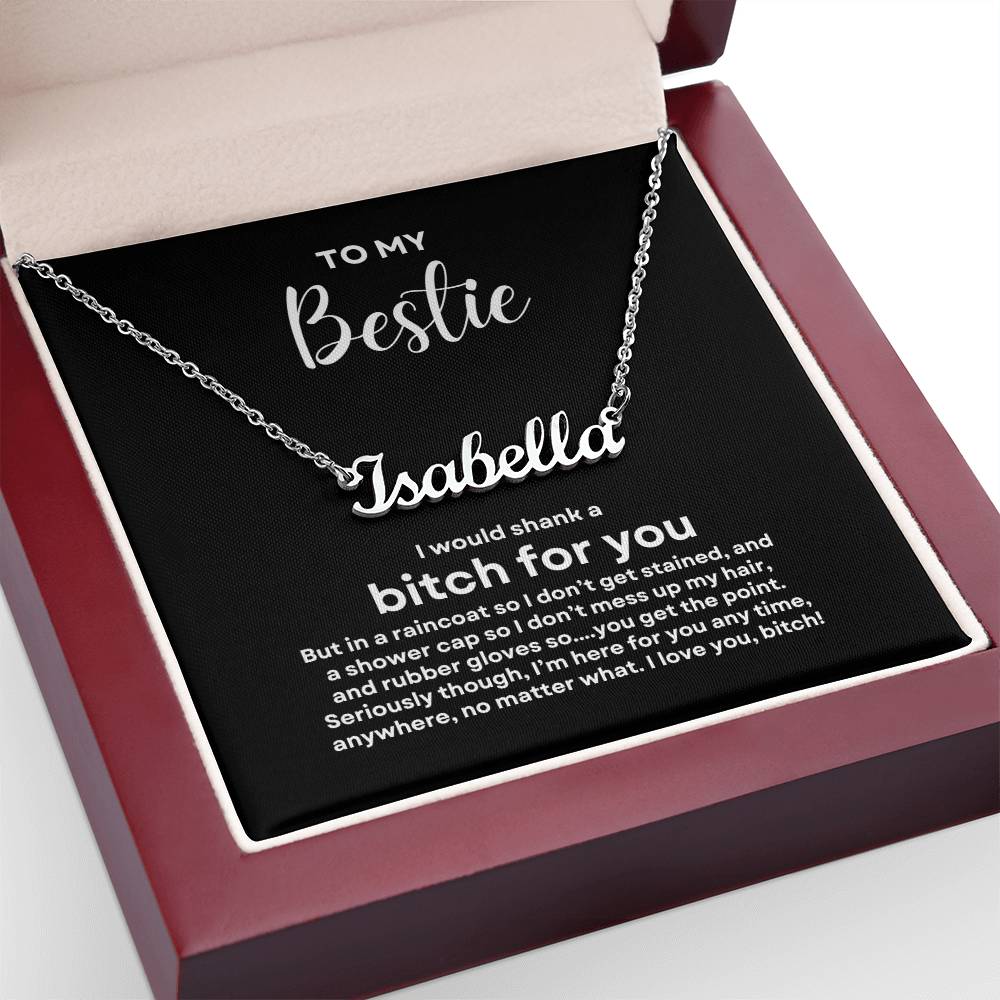 To My Bestie | Custom Name Necklace