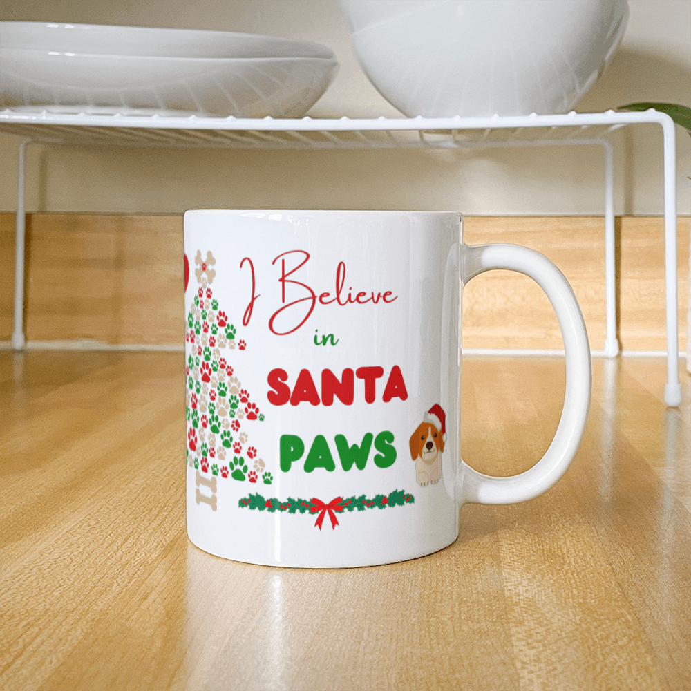 I Believe In Santa Paws Coffee Mug