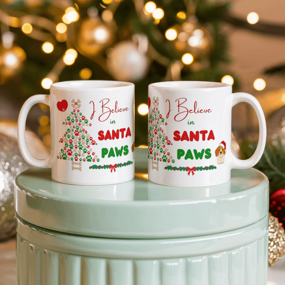 I Believe In Santa Paws Coffee Mug