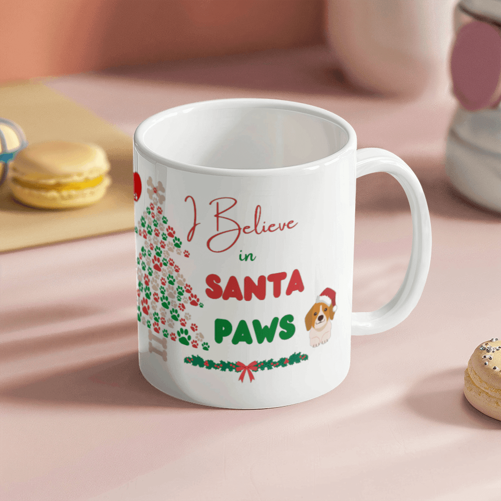 I Believe In Santa Paws Coffee Mug