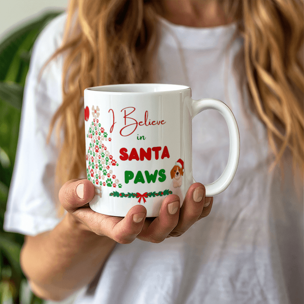 I Believe In Santa Paws Coffee Mug