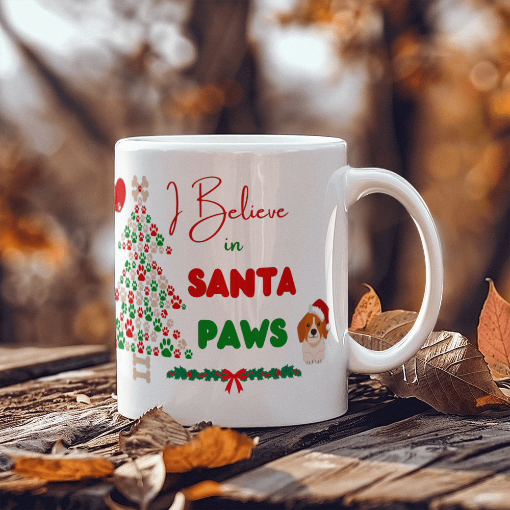 I Believe In Santa Paws Coffee Mug