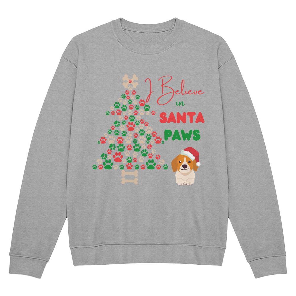 I Believe In Santa Paws Unisex Crewneck Sweatshirt