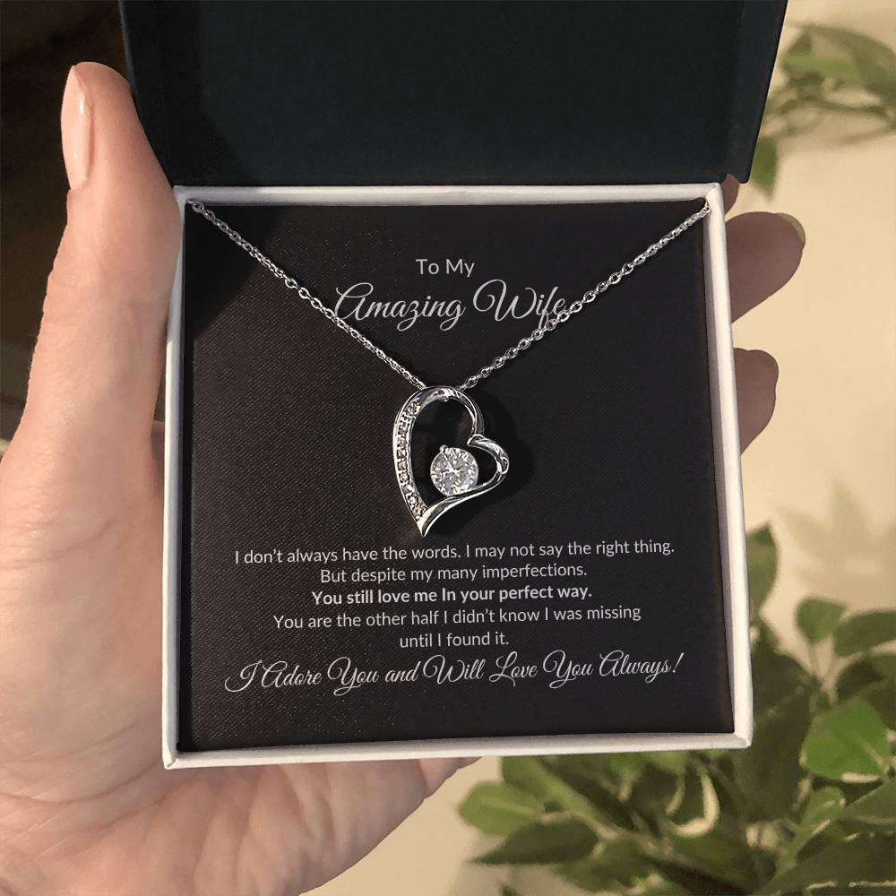 To My Amazing Wife | Forever Love Necklace