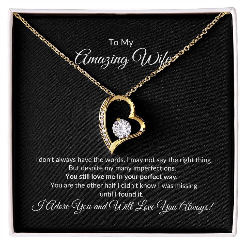 To My Amazing Wife | Forever Love Necklace