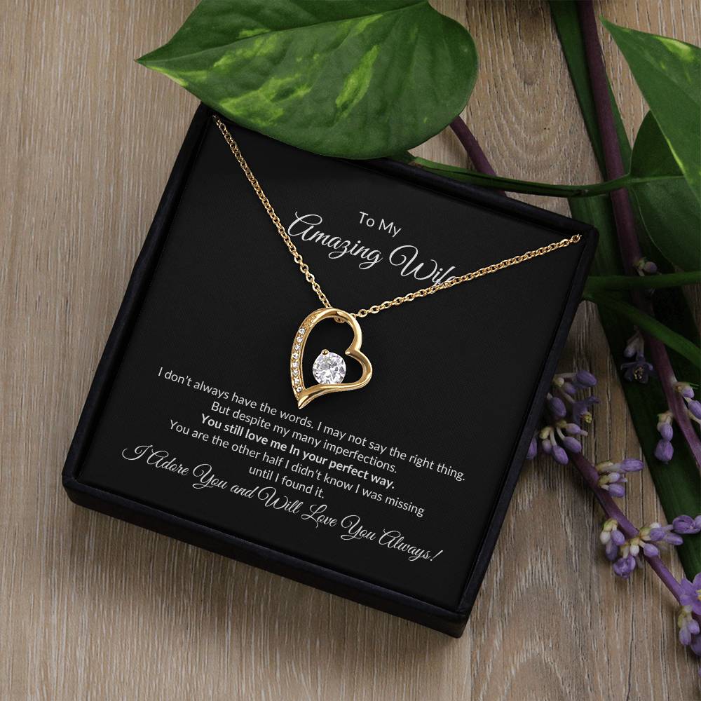 To My Amazing Wife | Forever Love Necklace