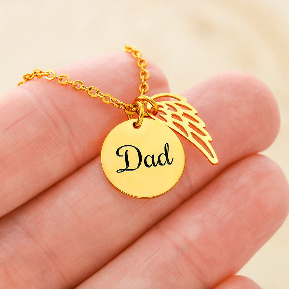 "Always in your Heart" Dad Memorial Necklace