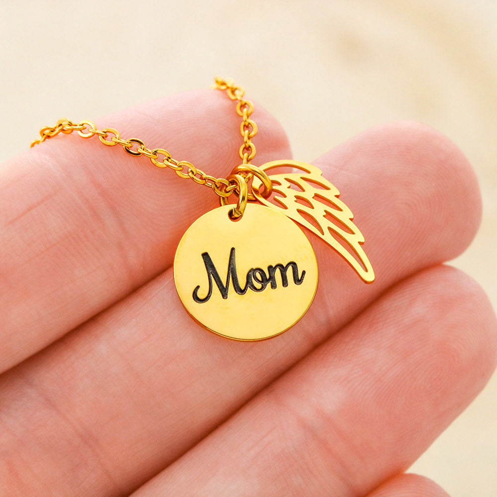 "Always in your Heart" Mom Memorial Necklace