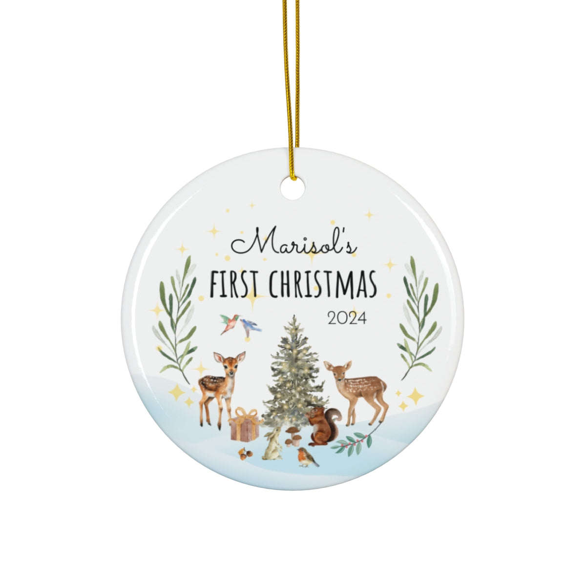 Personalized Baby's First Christmas Ornament