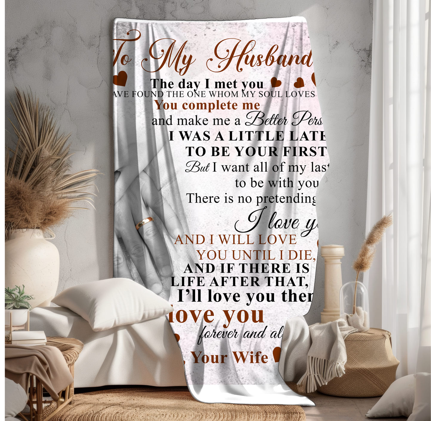 To My Husband | FLM Arctic Fleece Blanket 50x60